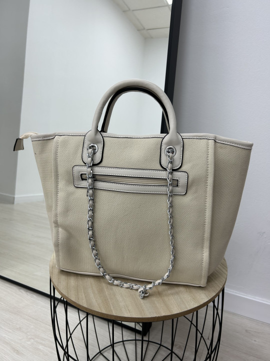 TOTE PEQUEÑO CC BEIGE