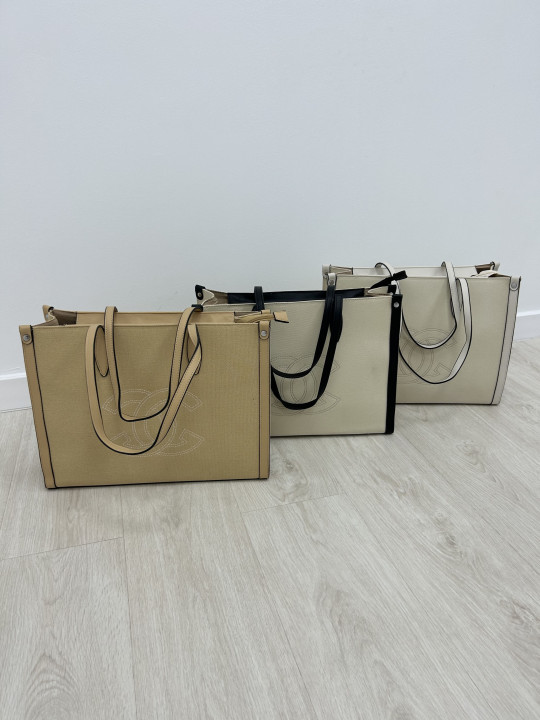 TOTE GRANDE CC BEIGE