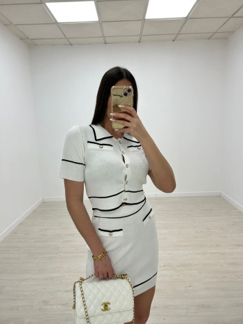 CONJUNTO CHANEL BLANCO