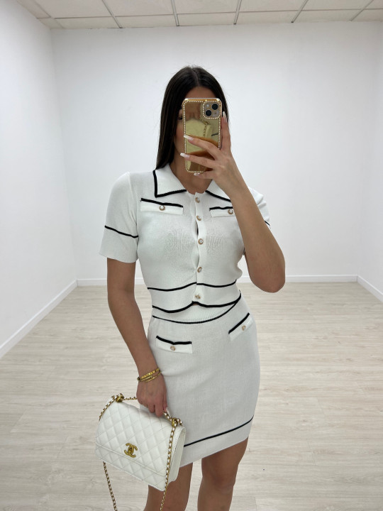 CONJUNTO CHANEL BLANCO