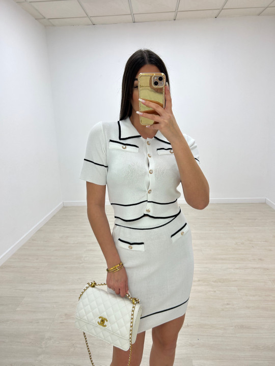 CONJUNTO CHANEL BLANCO