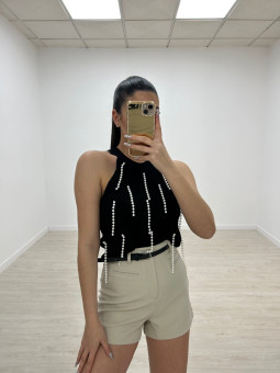 TOP PUNTO PERLAS NEGRO