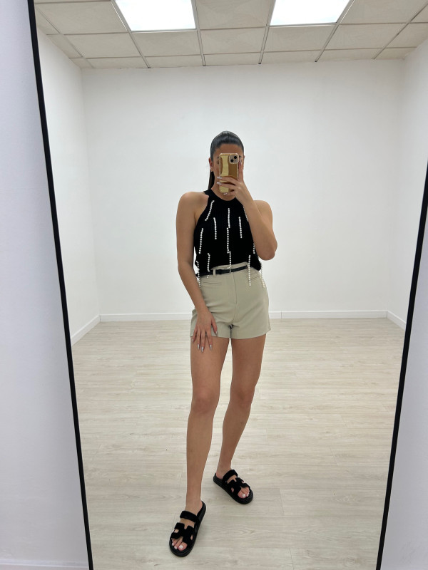 TOP PUNTO PERLAS NEGRO