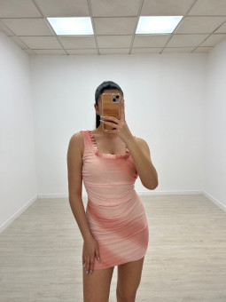 VESTIDO MINI ROSALÉ ROSA