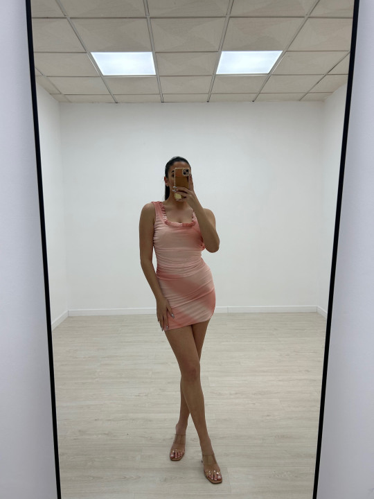 VESTIDO MINI ROSALÉ ROSA