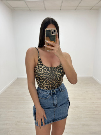 FALDA MINI CARGO DENIM BÁSICA