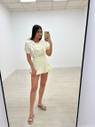 FALDA GLOBO BEIGE
