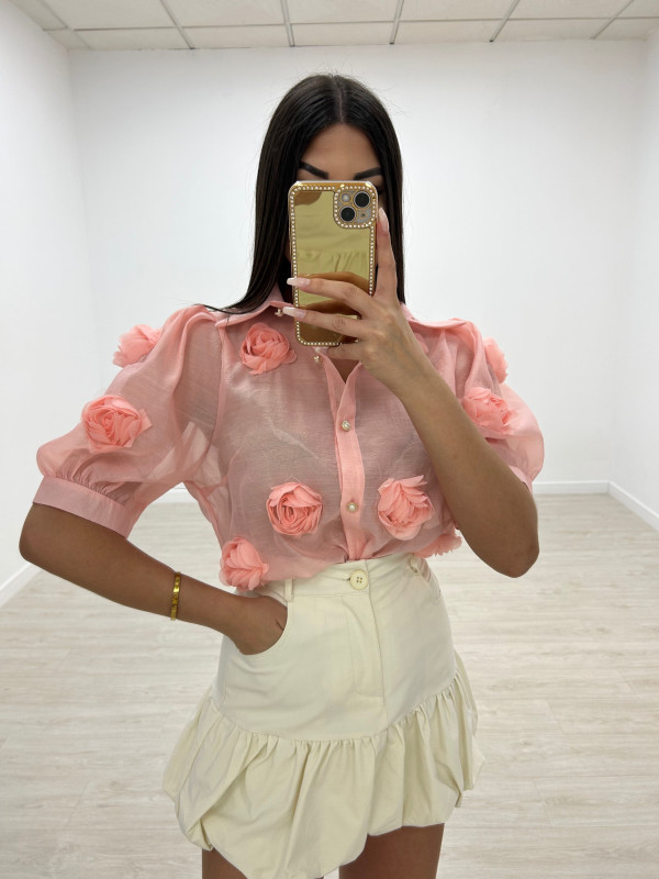 FALDA GLOBO BEIGE