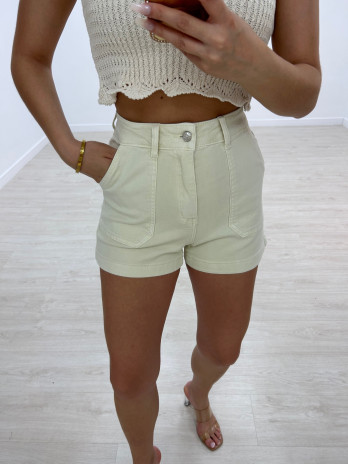 SHORT BOLSILLOS BEIGE