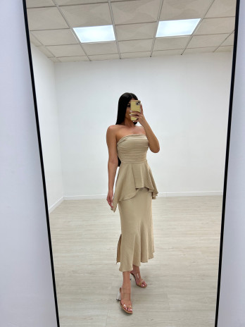 CONJUNTO SATÉN LUXURY CAMEL