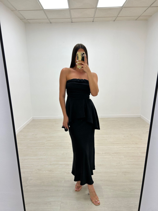 CONJUNTO SATÉN LUXURY NEGRO