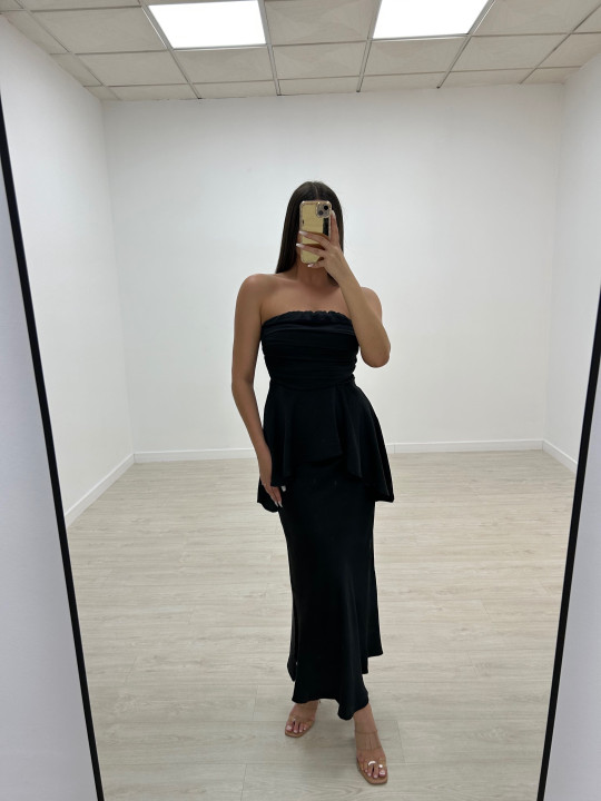 CONJUNTO SATÉN LUXURY NEGRO
