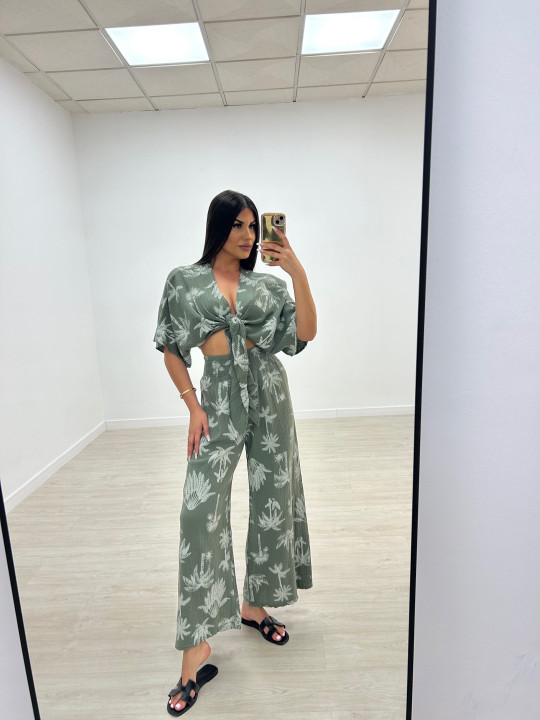 CONJUNTO BAMBULA PALMERAS VERDE