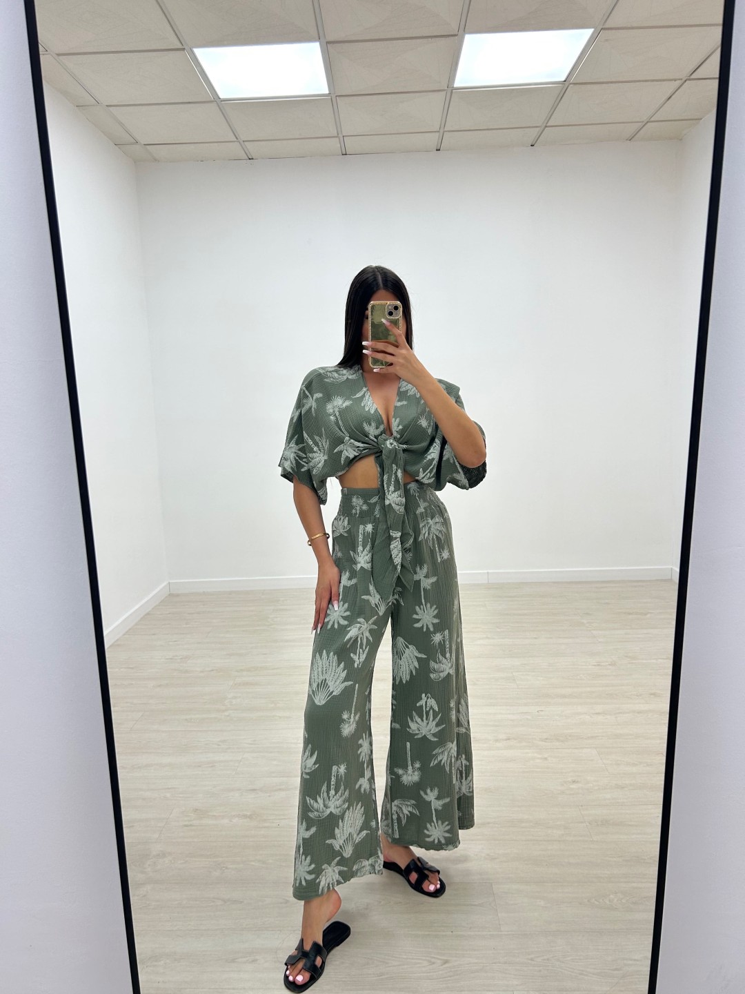 CONJUNTO BAMBULA PALMERAS VERDE