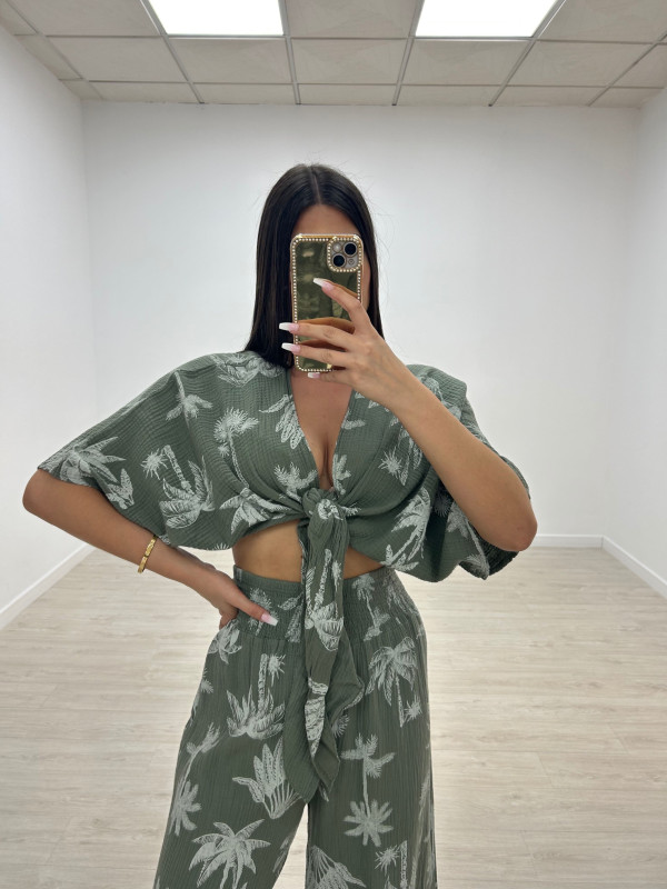 CONJUNTO BAMBULA PALMERAS VERDE