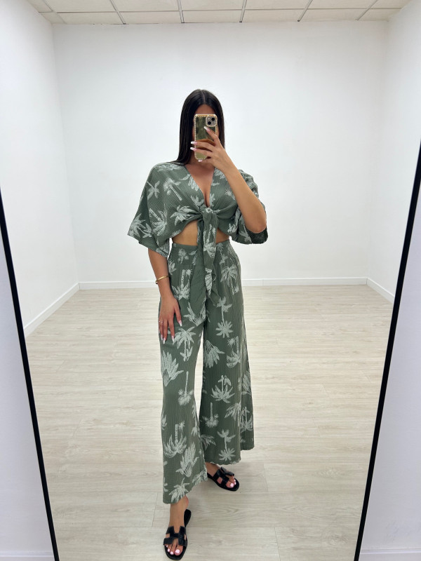 CONJUNTO BAMBULA PALMERAS VERDE