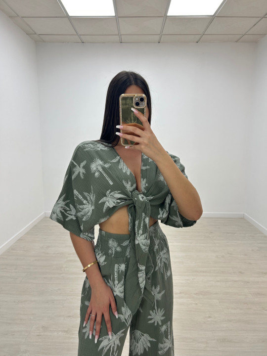 CONJUNTO BAMBULA PALMERAS VERDE