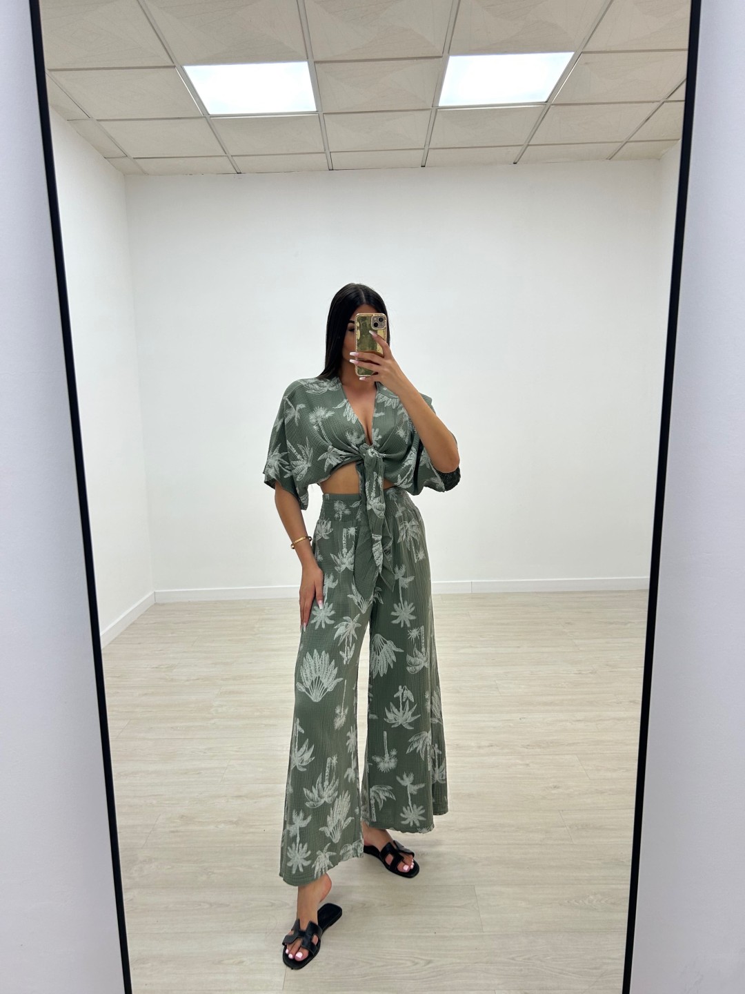 CONJUNTO BAMBULA PALMERAS VERDE