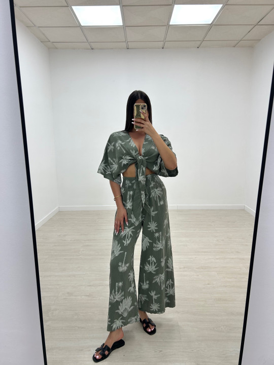 CONJUNTO BAMBULA PALMERAS VERDE