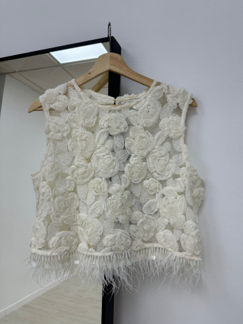 TOP VOLUMEN ROSAS EXCLU BEIGE