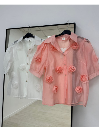 CAMISA FLOR RELIEVE