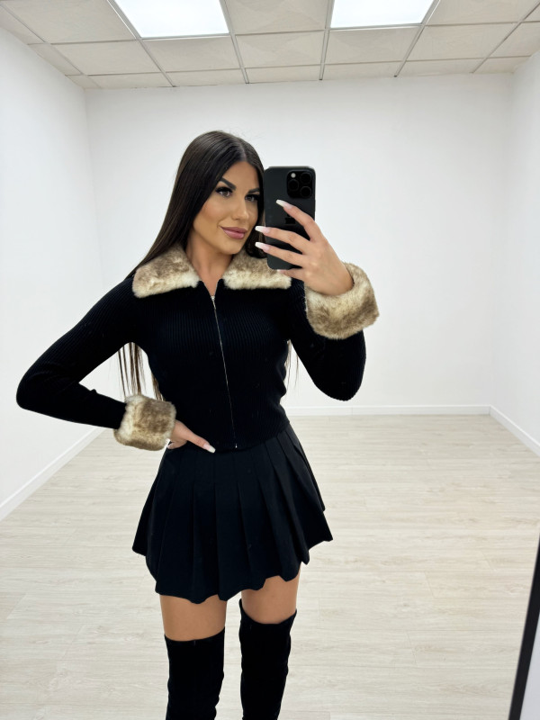 FALDA TABLAS BÁSICA NEGRA