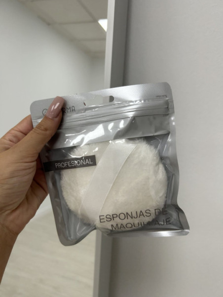 ESPONJAS PARA POLVOS BLANCA