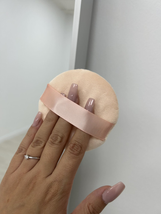 ESPONJA PARA POLVOS ROSA
