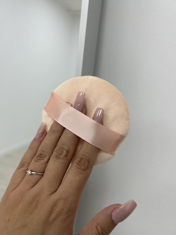 ESPONJA PARA POLVOS ROSA