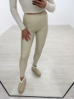 LEGGINS POLIPIEL CREMA