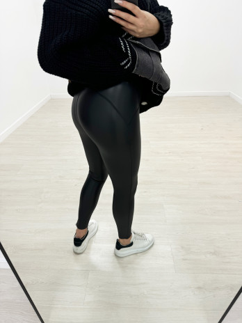 LEGGINS POLIPIEL NEGRA