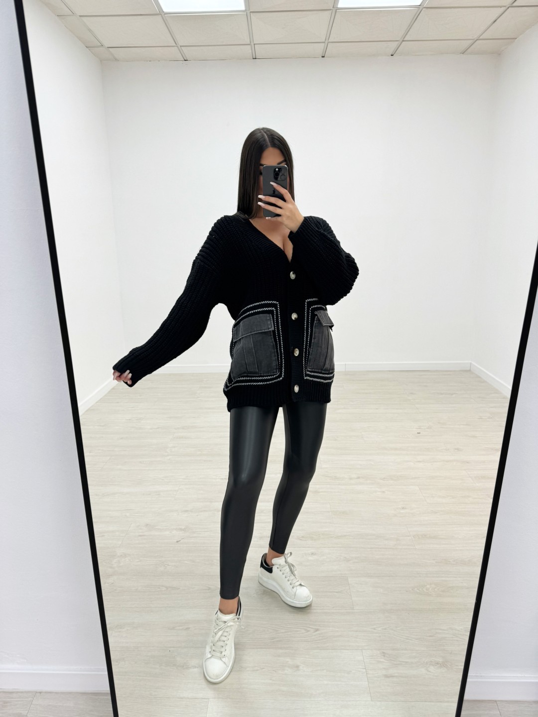 LEGGINS POLIPIEL NEGRA