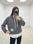 SUDADERA COLLECTION OVERSIZE GRIS