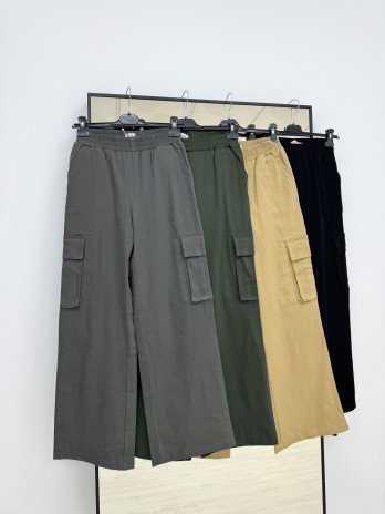 PANTALÓN CARGO PIERNA ANCHA