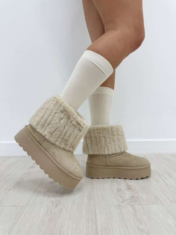 BOTAS UG PELO BEIGE