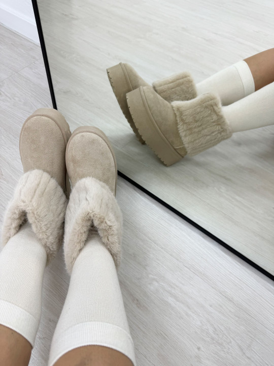 BOTAS UG PELO BEIGE