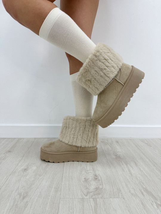 BOTAS UG PELO BEIGE