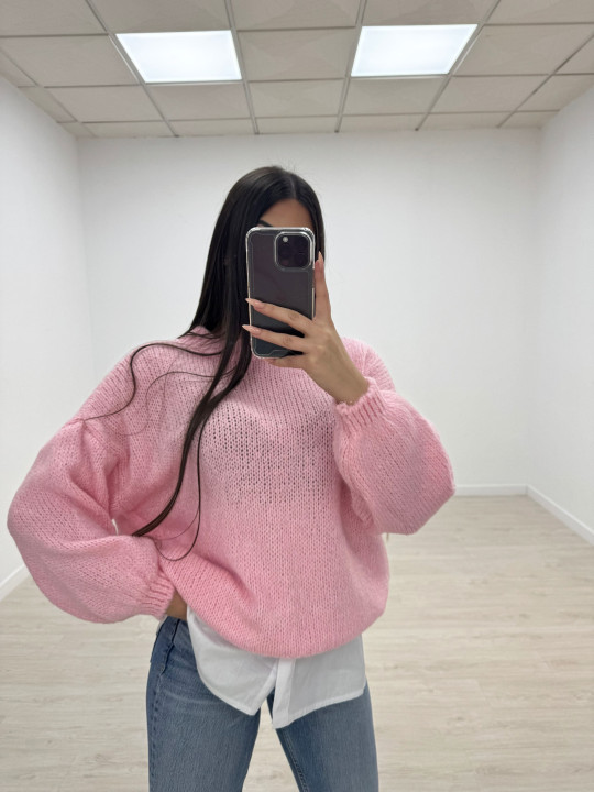 JERSEY BASIC OVERSIZE ROSA