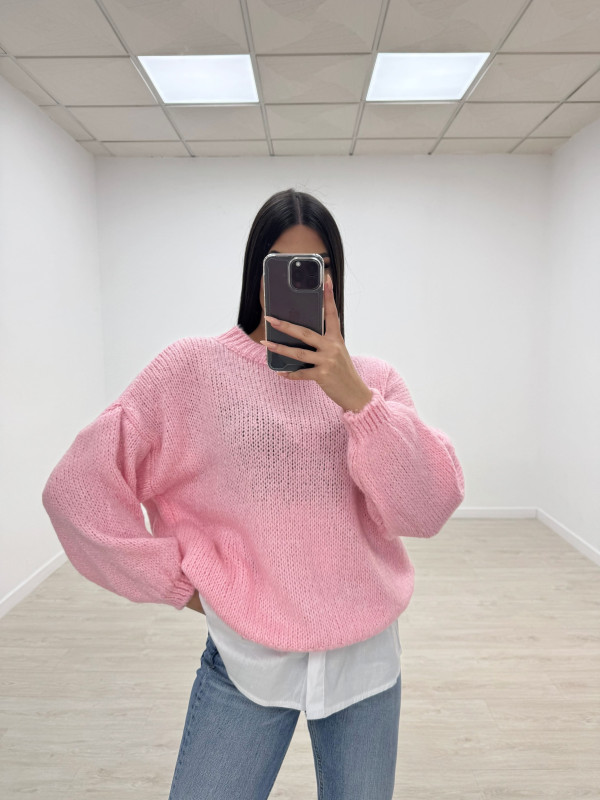 JERSEY BASIC OVERSIZE ROSA