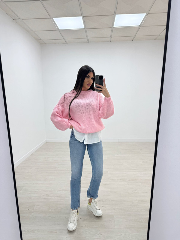 JERSEY BASIC OVERSIZE ROSA