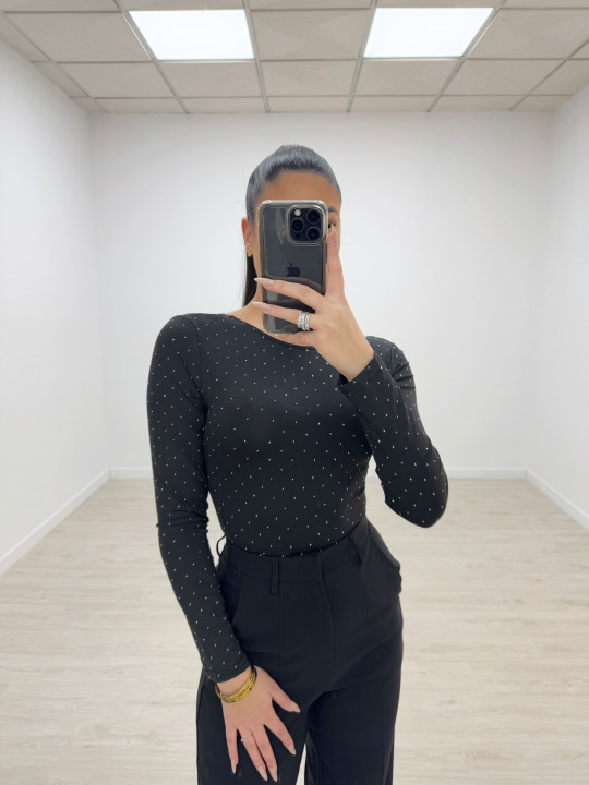 BODY LICRA NELLY NEGRO
