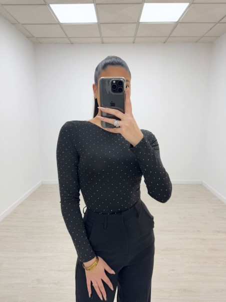 BODY LICRA NELLY NEGRO