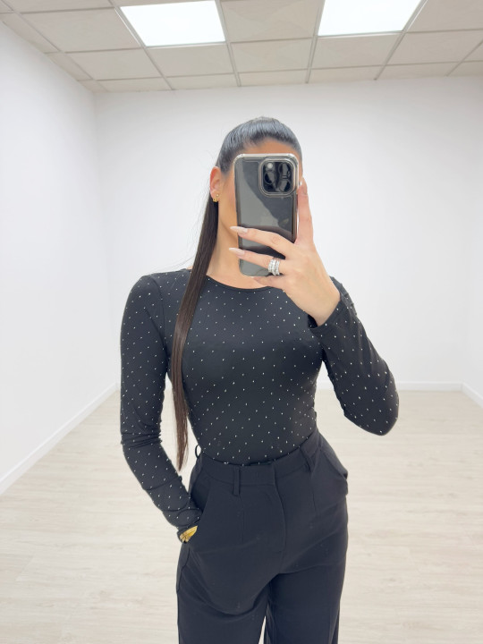 BODY LICRA NELLY NEGRO