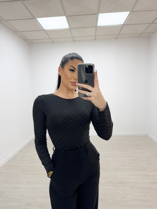 BODY LICRA NELLY NEGRO