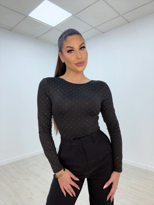 BODY LICRA NELLY NEGRO