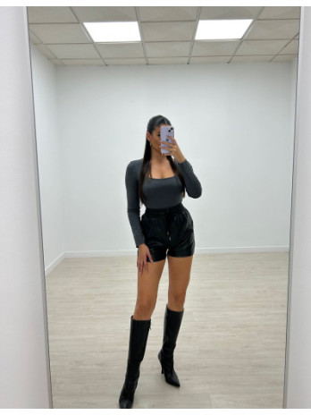 SHORT POLIPIEL CORDÓN NEGRO