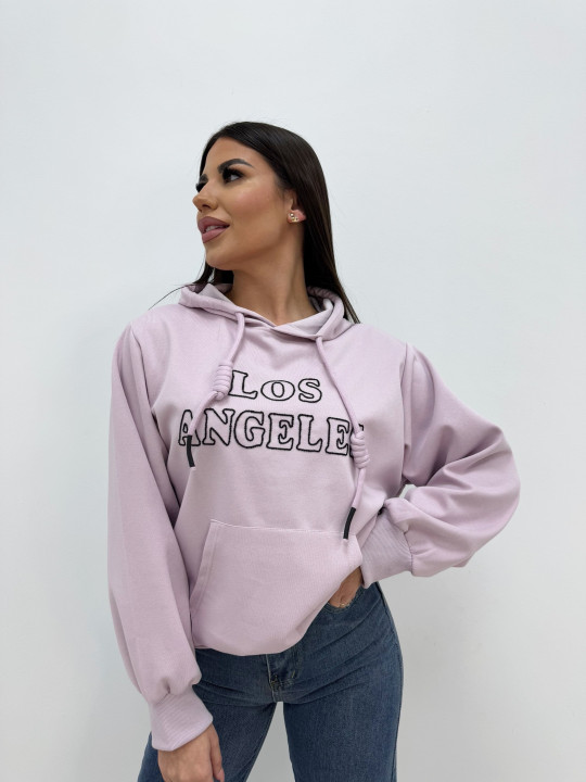 SUDADERA LOS ANGELES ROSA