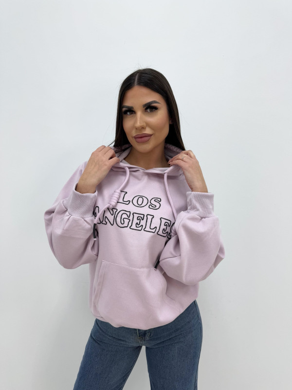 SUDADERA LOS ANGELES ROSA