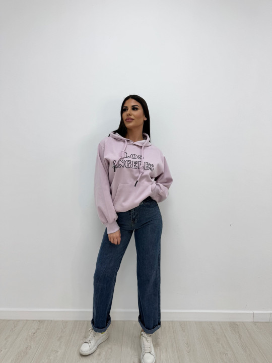 SUDADERA LOS ANGELES ROSA