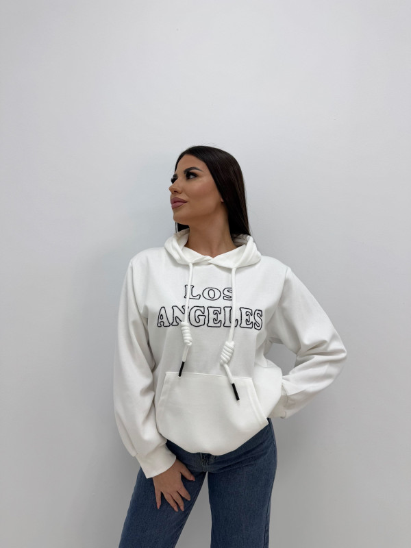 SUDADERA LOS ANGELES BLANCA